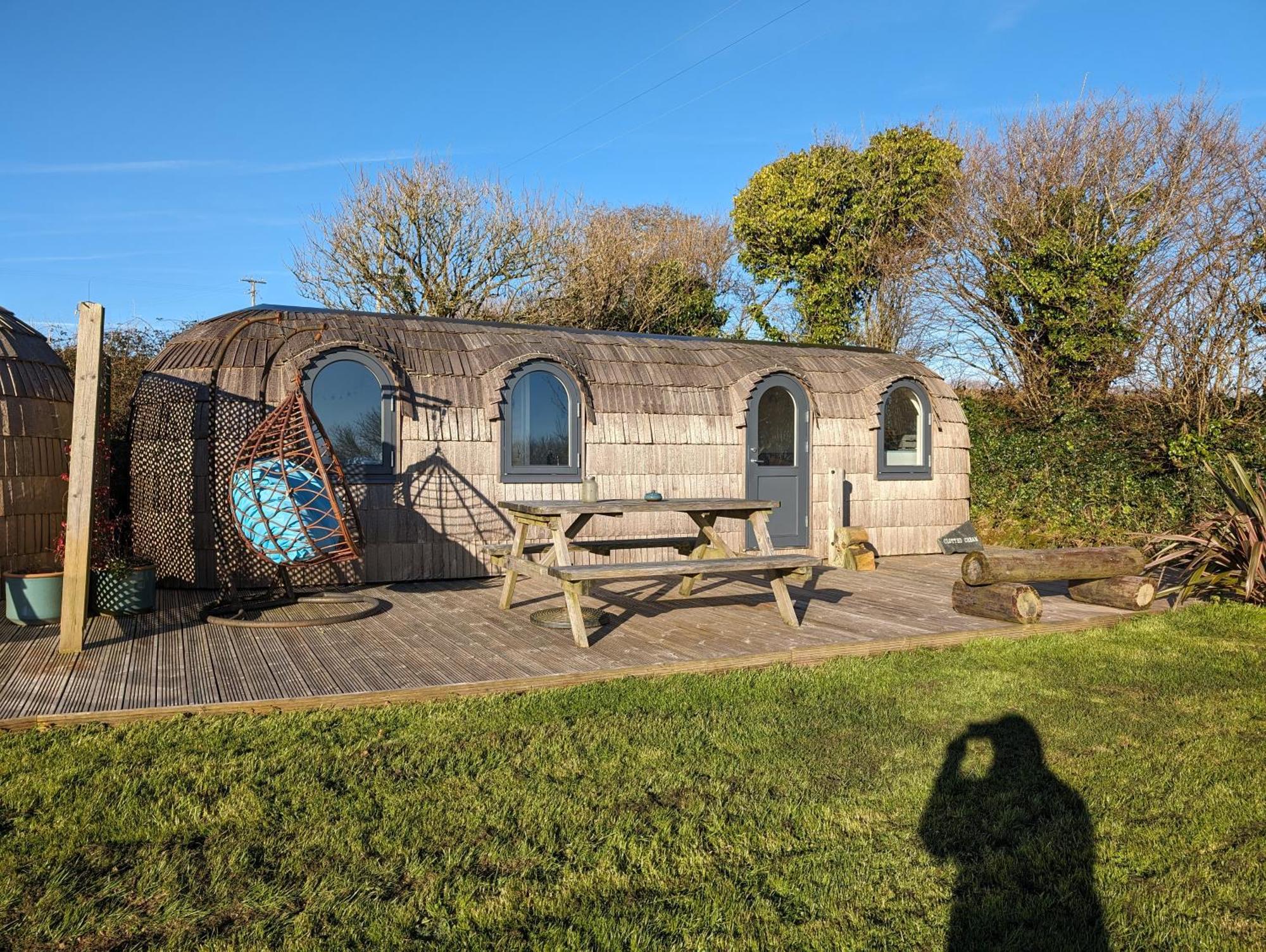 Casa de Férias Clotted Cream -lydcott Glamping, Cornish Sea Views *